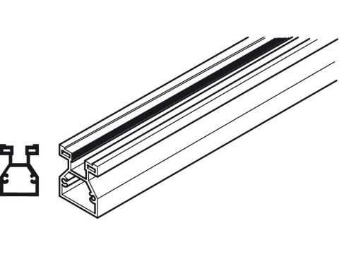 Aluflex 80 Vert Frame Profile 3.0m SAA