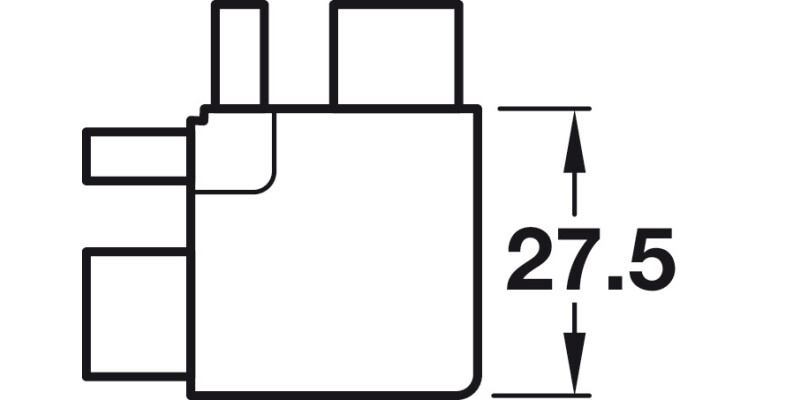 Gola C+ Ext Profile Alu Connector Black