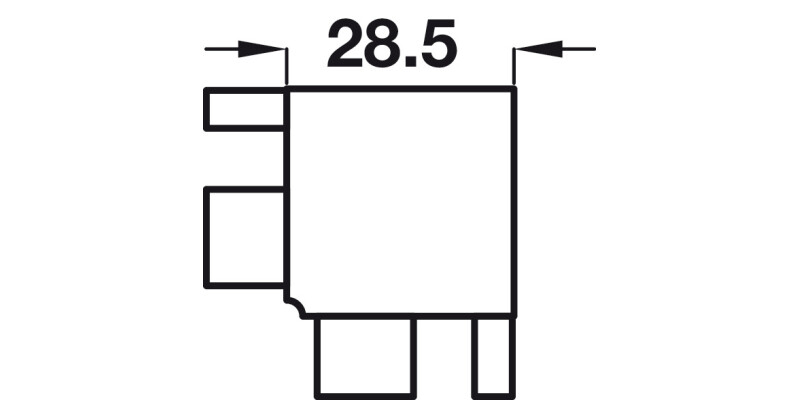 Gola C+ Int Prof Connector Alu Slv