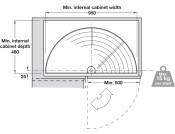 1/2 Carousel Set Wire Dr 500/1000mm Cab