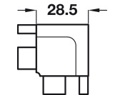 Gola B+ Int Profile Connector White