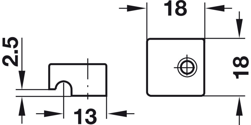 Fastening Block Screw On Pl White