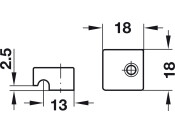 Fastening Block Screw On Pl White