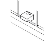 Fastening Block Screw On Pl White