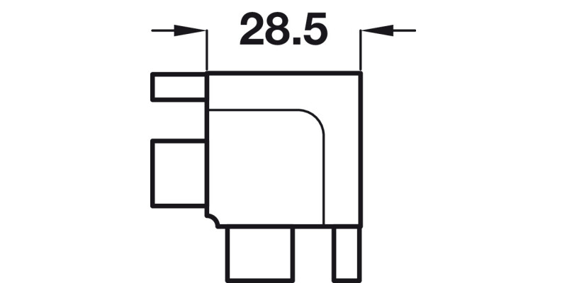 Gola Sys B+ Prof Connector Int Alu Slv