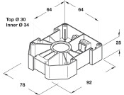 Top Section Screw Mnt for Plinth Leg