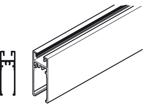 Aluflex 80 Btm Frame Profile 1.5m SAA