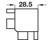 Gola C+ Int Prof Connector Alu Brz