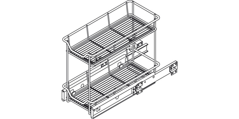 PO Storage Basket Set Lin Base 300/200mm
