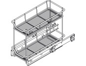 PO Storage Basket Set Lin Base 300/200mm