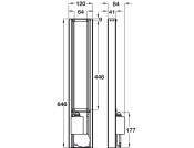 LED TV Lift Tele 460mm 2 Sec wo AutoRev