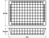 W/Robe Basket 494x736x175mm White 800mm