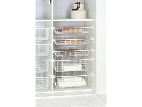 W/Robe Basket 494x736x175mm White 800mm