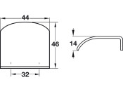 Ella Pull Handle ZA Pol Chrome 32mm cc