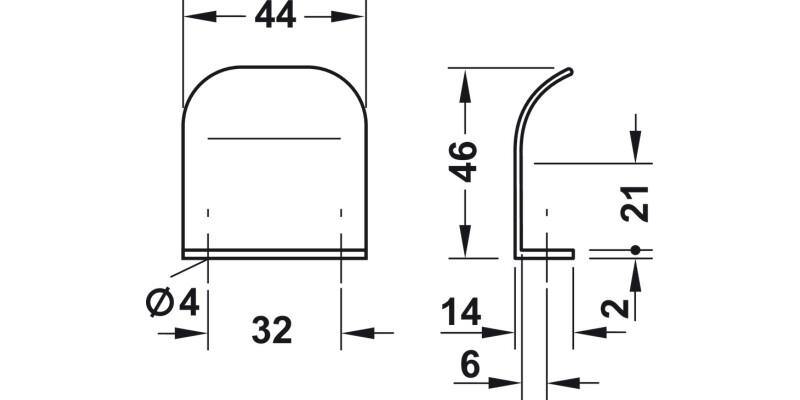 Ella Pull Handle ZA Pol Chrome 32mm cc