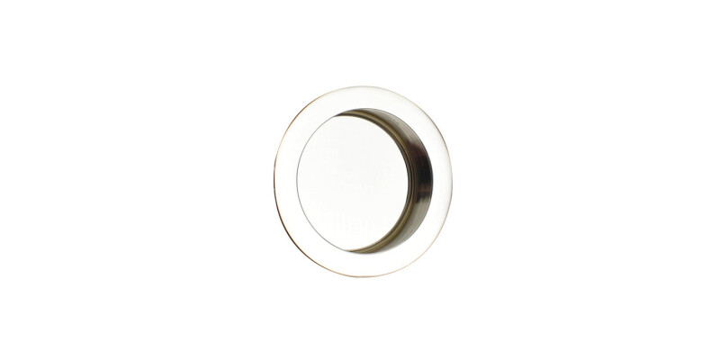 Flush Pull Hdl Plain D76x11mm Brass AB