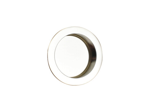 Flush Pull Hdl Plain D76x11mm Brass AB