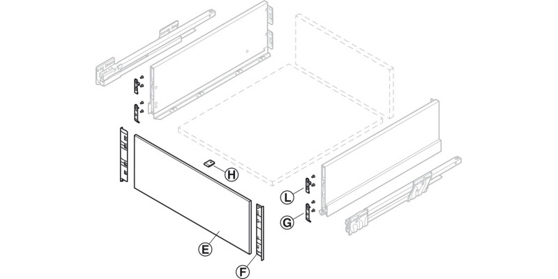 NovaPro Scala InDrw Front CTL 186mm Slv