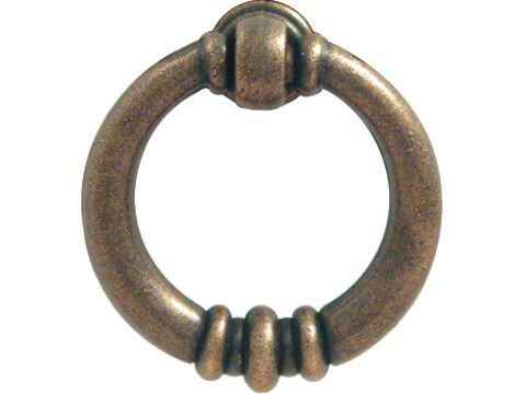 Drop Ring Handle Ant Brass D38mm