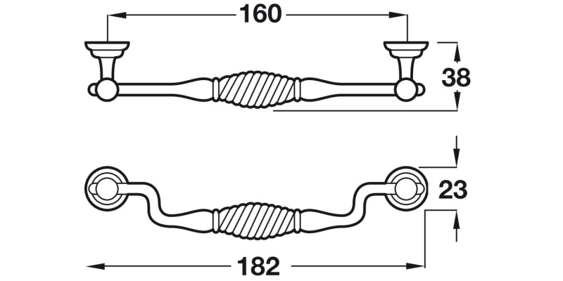Twister Drop Hdl ZA Ant Pew 160mm cc