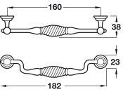 Twister Drop Hdl ZA Ant Pew 160mm cc