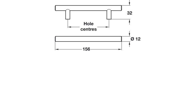 Alice Bar Hdl St Pol Chr D12mm 96mm cc