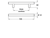 Alice Bar Hdl St Pol Chr D12mm 96mm cc