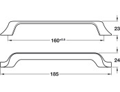 Charlotte Pull Hdl ZA SSE 160mm cc