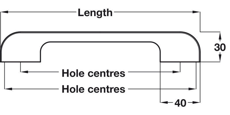 Bronte D Pull Hdl ZA PC 160/192mm cc