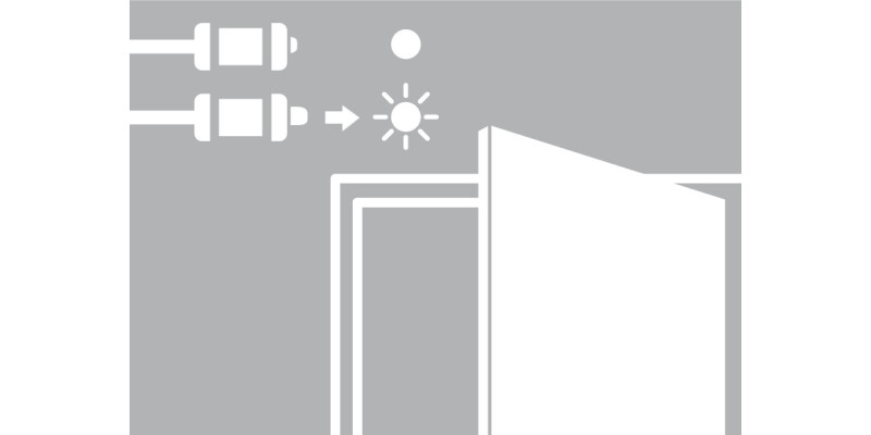 Loox LED Door Contact Switch Blk