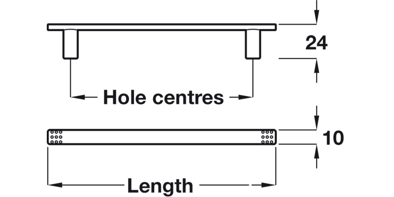 Melina Pull Handle ZA Pol Chr 128mm cc