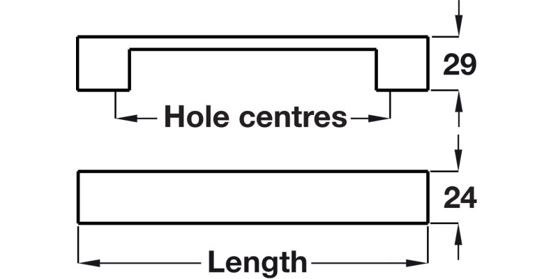 D Pull Hdl Alu St St Effect 128mm cc