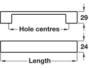 D Pull Hdl Alu St St Effect 128mm cc