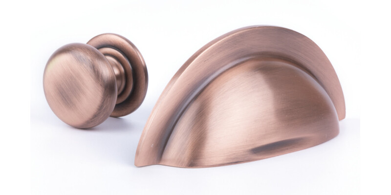 Jude Cup Hdl Brass Ant Copper 64 mm cc