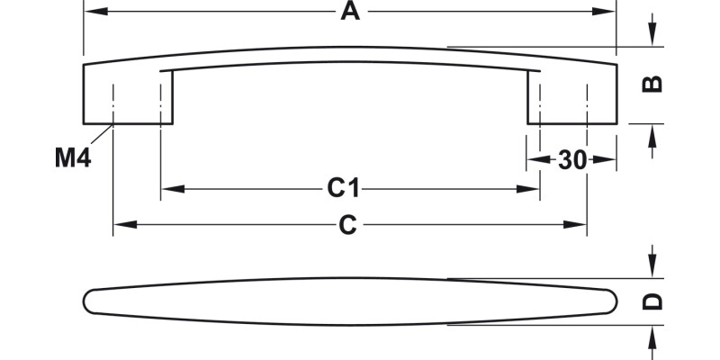 Montrose D Pull Hdl ZA Pol Chr 160mm cc