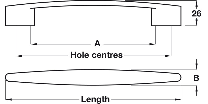 Montrose D Pull Hdl ZA Pol Chr 160mm cc