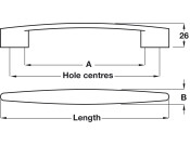 Montrose D Pull Hdl ZA Pol Chr 160mm cc