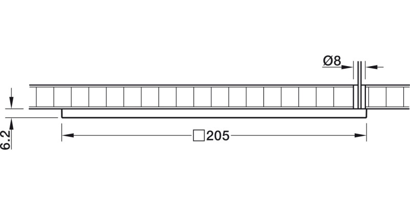 Loox LED3025 DL 24V/5.8W 4000K Slv