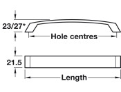 Tavistock Bow Hdl Alu SSE 160mm cc