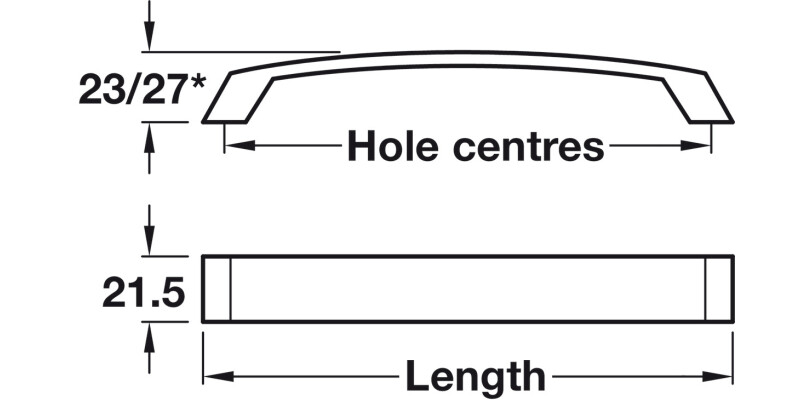 Tavistock Bow Hdl Alu PC 160mm cc