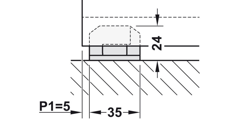 Hawa Junior 80B Pocket Dr FitSet 1D Long