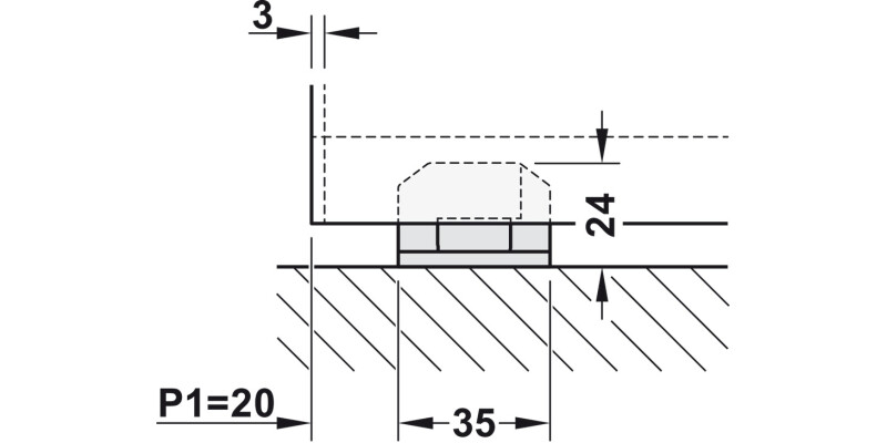 Hawa Junior 80B Pocket Dr FitSet 1D Long