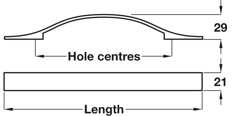 Chiswick Bow Hdl ZA Pol Chrome 160mm cc