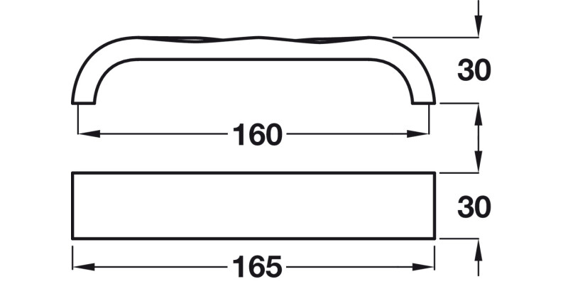 Lyle Pull Hdl ZA Pol Chrome 160mm cc