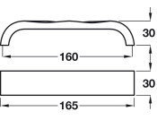 Lyle Pull Hdl ZA Pol Chrome 160mm cc