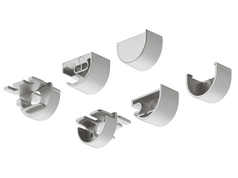 Loox End Cap Set Pl Slv for 833.74.835