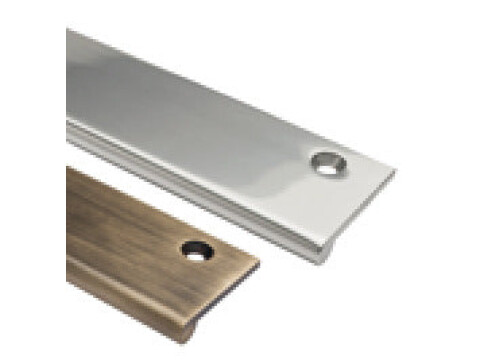 Edge Pull Handle, Solid Brass, 38 x 3 mm, Length 50-200 mm