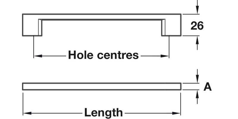 Lincoln D Pull Hdl ZA PC 96mm cc