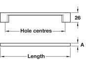 Lincoln D Pull Hdl ZA PC 96mm cc