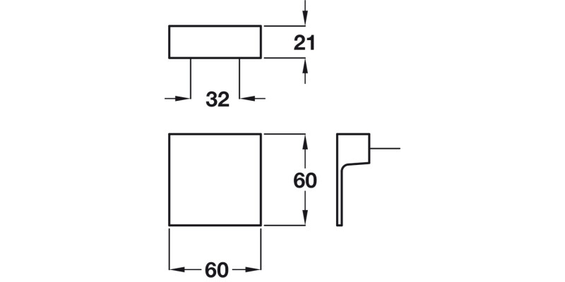 Pull Handle St St Colour 32mm cc